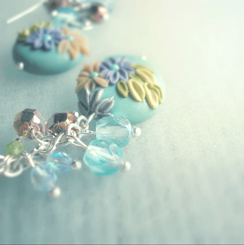 AKCE 99,- Náušnice Flower Button - Meadow — foto 1