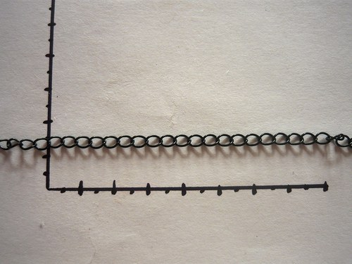 Řetízek adjust. "černý zinek", 1m — foto 1
