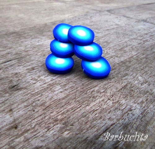 Náušnice blue 3dots — foto 1