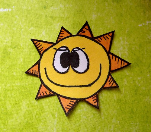 Dekorace na scrapbook SLUNÍČKO — foto 1