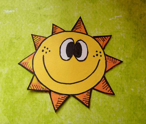 Dekorace na scrapbook SLUNÍČKO — foto 1