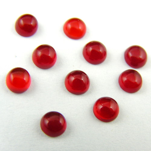 Karneol - kabošon 4mm — foto 1