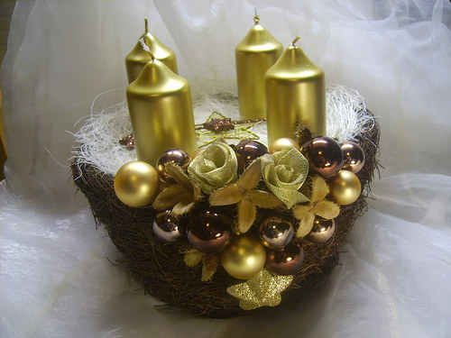 Adventní zlatý košík — foto 1