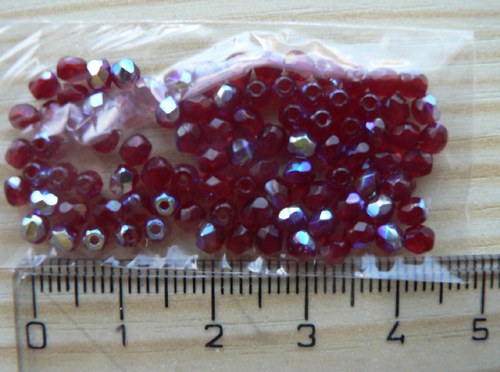 Ohňovky rubínové AB - 3 mm — foto 1