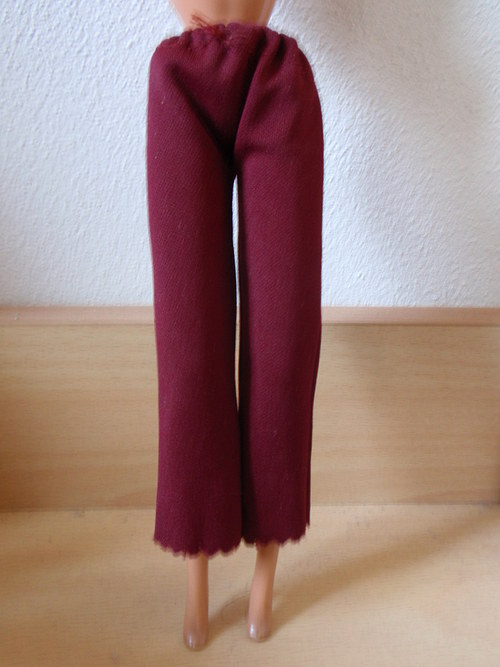 BARBIE - vínové kalhoty — foto 1