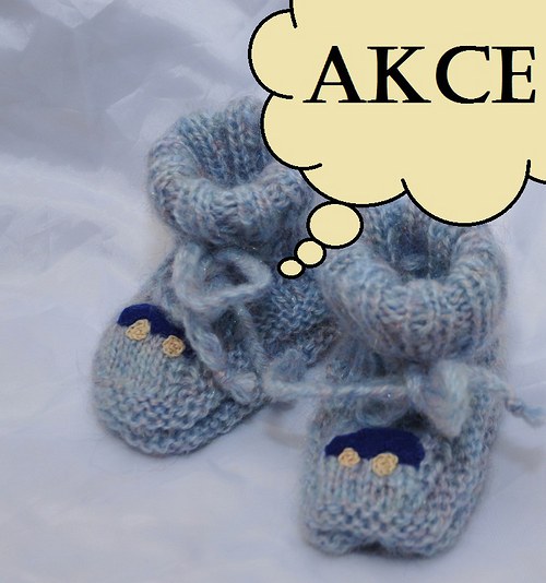 40% SLEVA Dětské bačkůrky - modré autíčko — foto 1