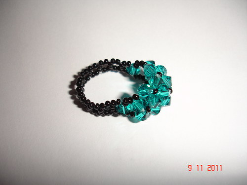 Prstýnek Swarovski Blue Zircon — foto 1