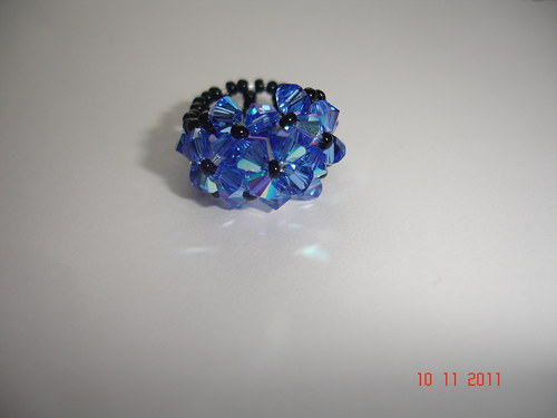 Prstýnek Swarovski sappihre AB — foto 1