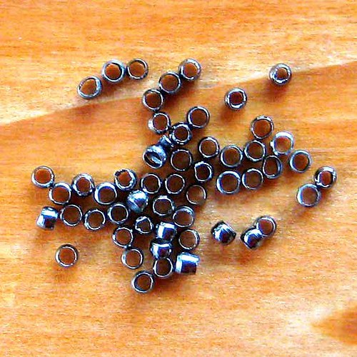 Kulatý Rokajl 2mm - 100ks - Černý