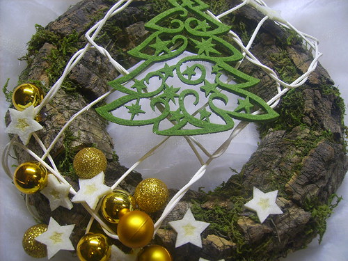 Adventní věnec na dveře — foto 1