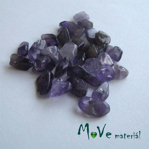 Amethyst zlomky vrtané, 7g — foto 1