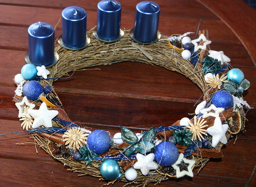 Adventní věnec Modrá je dobrá — foto 1