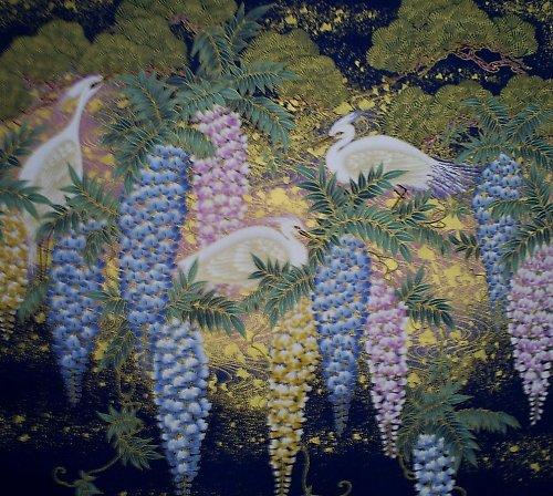 SLEVA Látka nejen na patchwork Panel ORIENTAL GARDEN — foto 1