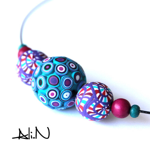 Korále Colorful Dots&Spirals — foto 1