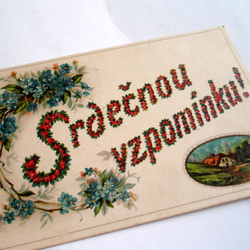 SRDEČNOU VZPOMÍNKU ! - pohlednice č. 1351