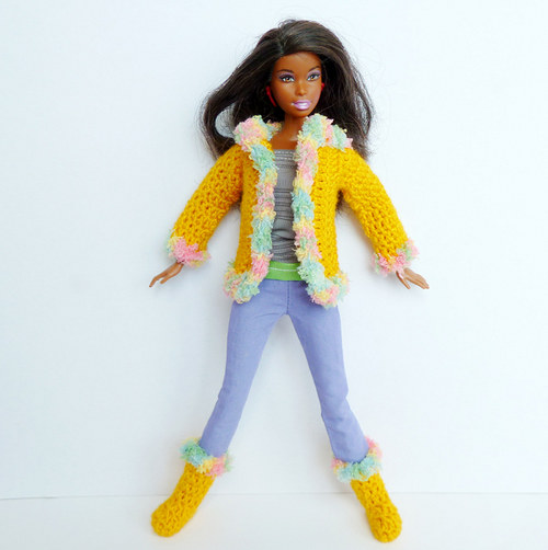 Žlutý kabátek pro Barbie — foto 1