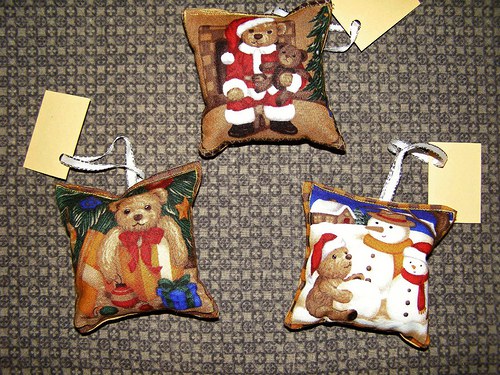 Vánoční jmenovky- teddy bears 3ks — foto 1