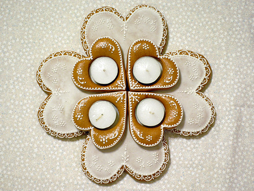 Perníkový adventní věnec — foto 1