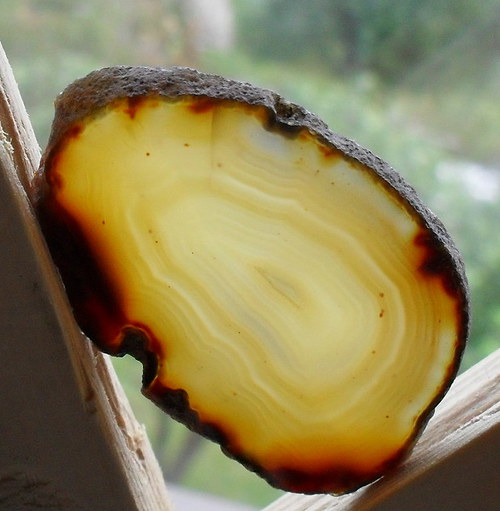 Achátový plátek 52x36x3mm — foto 1