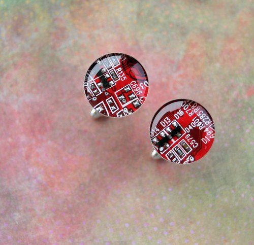 IT manžetové knoflíčky /red/ — foto 1