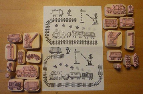 Razítka vlakové sady pro Janu — foto 1