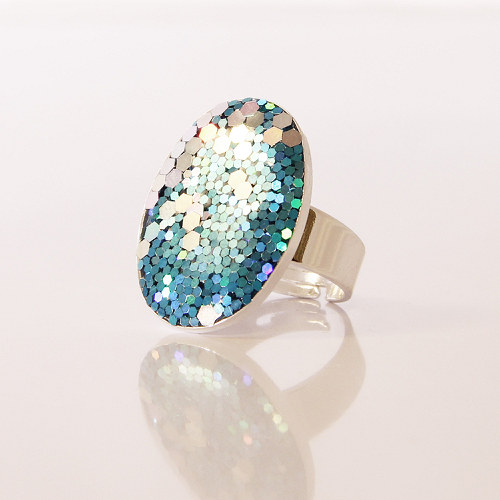 Prsten GLITTER modrozlatý — foto 1