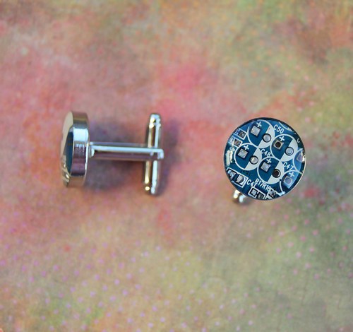 IT manžetové knoflíčky /blue/ — foto 1