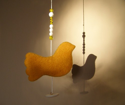 Knoflíky pro štěstí. Ptáček. — foto 1