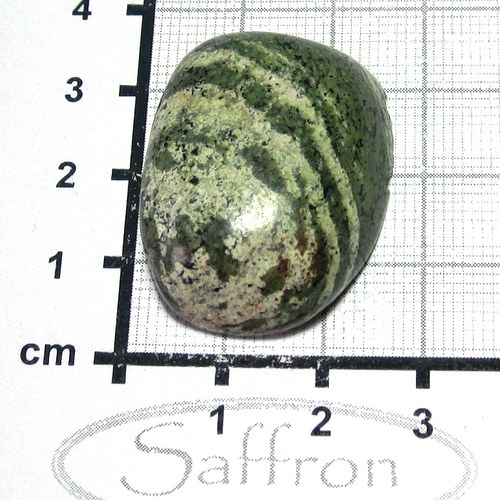 Zebra serpentinit nepravidelný kabošon č.3 — foto 1