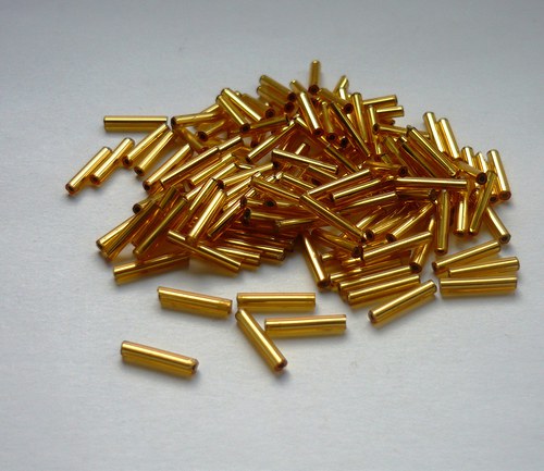 Trubičky zlaté 12mm, 10g — foto 1