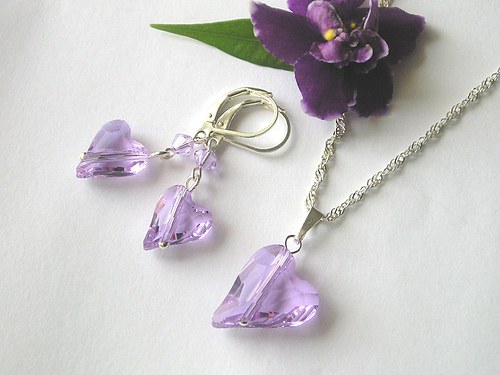 Swarovski sada divoké srdce Violet.. — foto 1