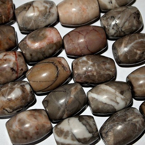 Jaspis Zebra soudek 20x15 mm (cena 2 ks)