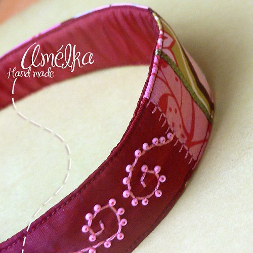 Čelenka Romantic flower red — foto 1