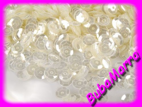 ~ FLITRY SLONOVÁ KOST ~ lomené Ø 6mm 450ks ~ 5g