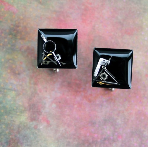 Manžetové knoflíčky /black/ — foto 1