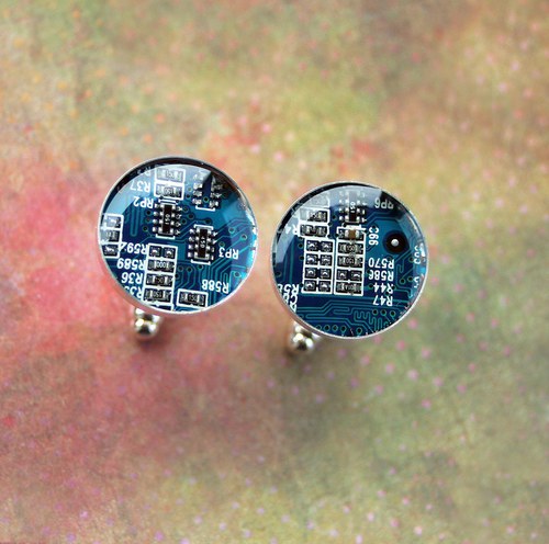 IT manžetové knoflíčky /blue/ — foto 1