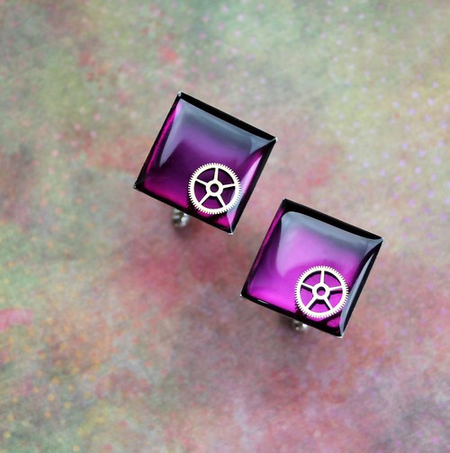 Manžetové knoflíčky /violet/ — foto 1