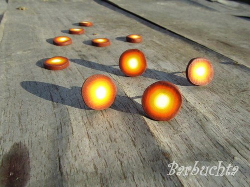 Náušnice orange dots — foto 1