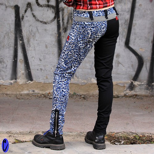 Blue leo/black (kalhoty vel. M) — foto 1