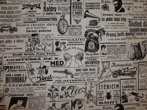 Látka - zbytek...s českými reklamami... — foto 1