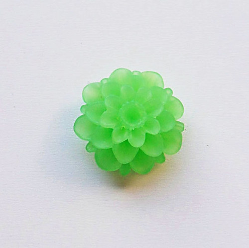 Květinka / zamrzlá/ 20mm/ zelená/2ks