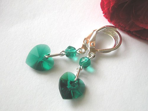 Swarovski náušnice Emerald — foto 1