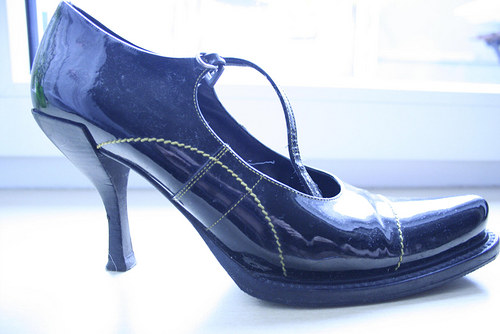 Krásné vintage PRADA koženné botičky — foto 1