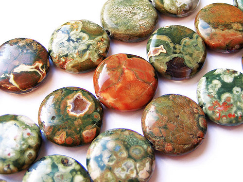 Kolečko z peacock stone ((PM129)) — foto 1