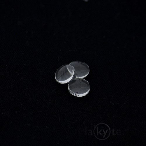 Skleněný kabošon čirý - 8 mm - 10 ks — foto 1