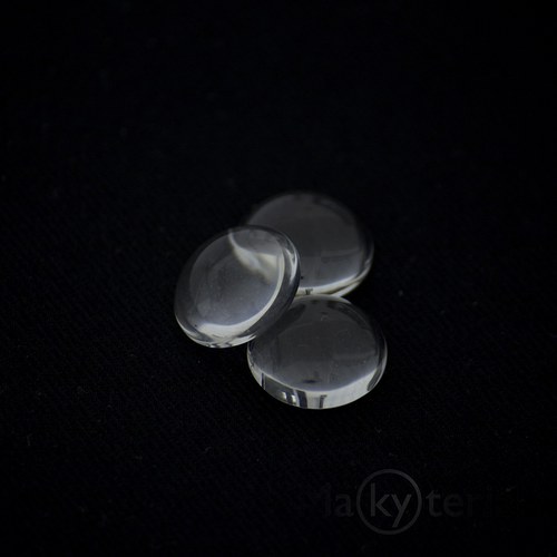 Skleněný kabošon čirý - 14 mm - 10 ks — foto 1