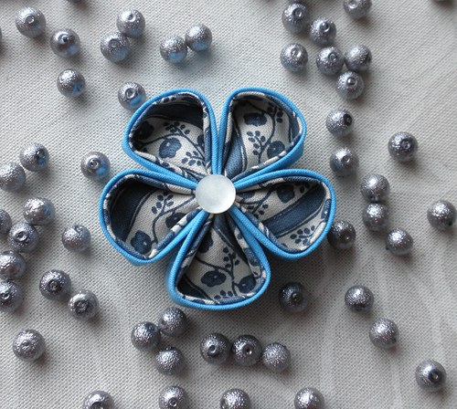 Kanzashi modrá — foto 1