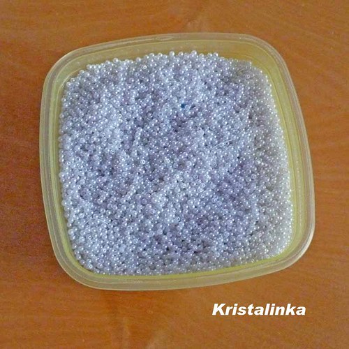 Perličky bílé 3mm - 300ks