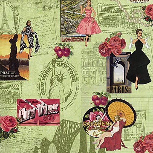 Lady COUTURE scrapbook čtvrtka 12x12 emboss — foto 1