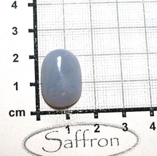 Modrý chalcedon , kabošon, z Malawi č.P7 — foto 1